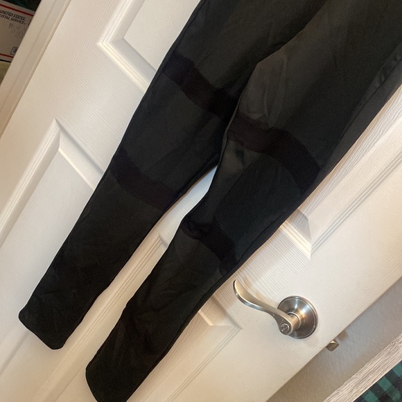 CBR black stretch jumpsuit size S-M NWT Back Zip Closure Mesh Details Curve - Picture 10 of 16